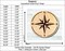 Nautical Compass 1 Unfinished Wood Shape Blank Laser Engraved Cut Out Woodcraft Craft Supply COM-001 product 2